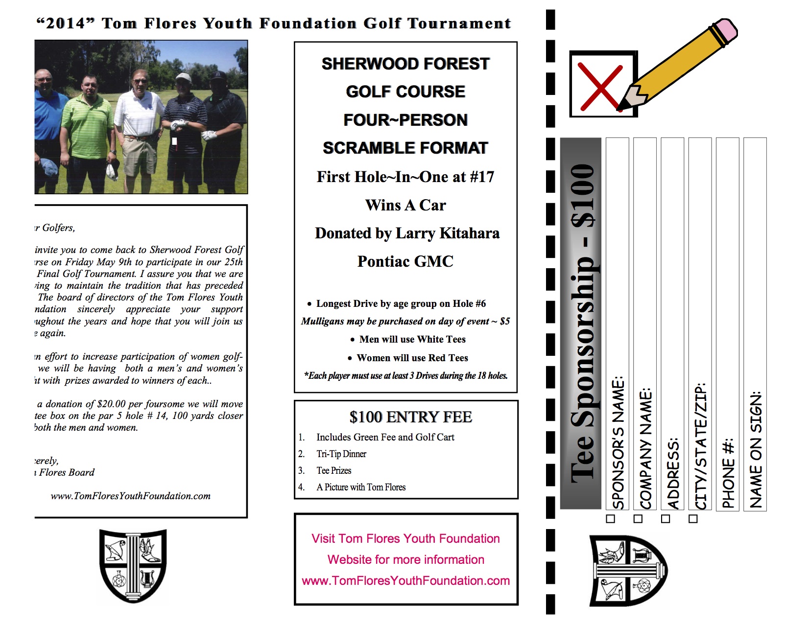 Tom Flores Youth Foundation 25th Annual and Final Tournament - The ...
